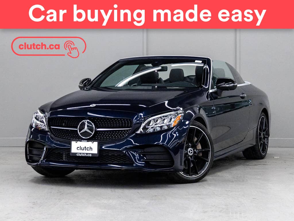 Blue 2022 Mercedes-Benz C-Class Convertible All-Wheel Drive Automatic