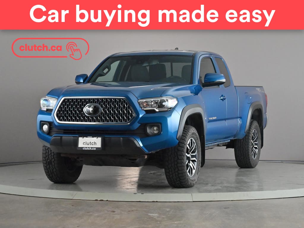 Blue 2018 Toyota Tacoma Pickup Truck Four-Wheel Drive Automatic