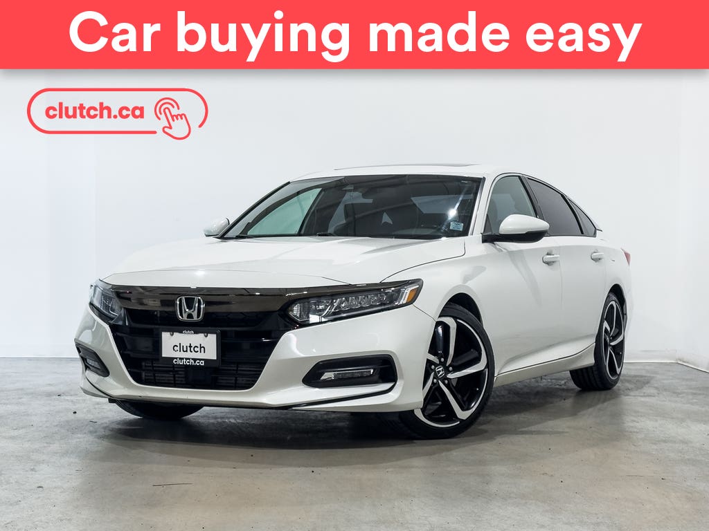 White 2020 Honda Accord 1.5T Sport FWD Sedan Front-Wheel Drive Automatic
