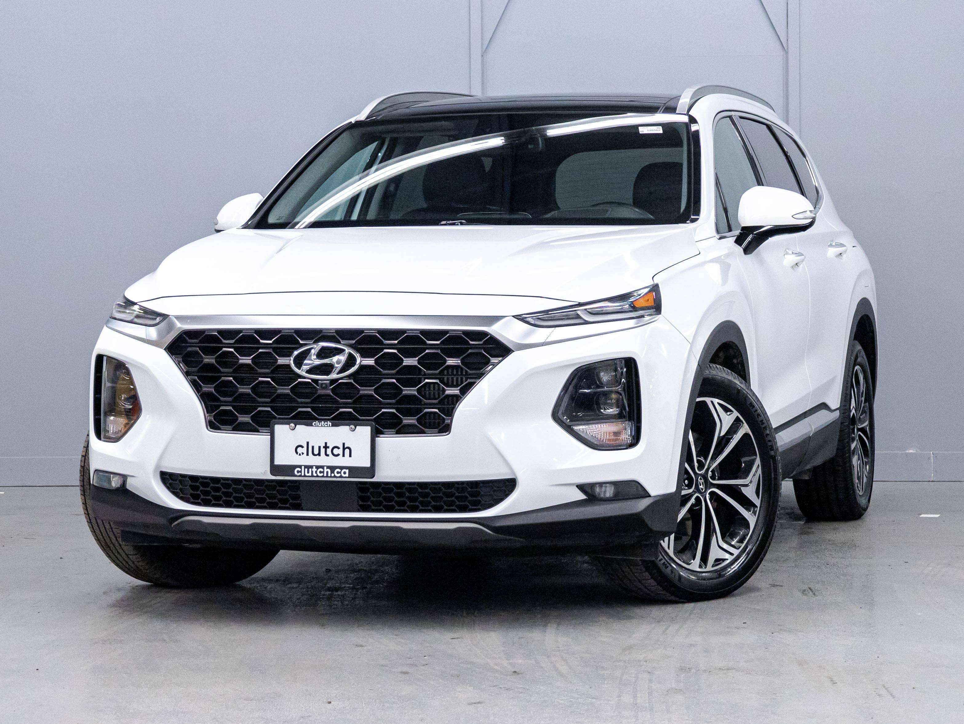 White 2019 Hyundai Santa Fe SUV / Crossover All-Wheel Drive Automatic