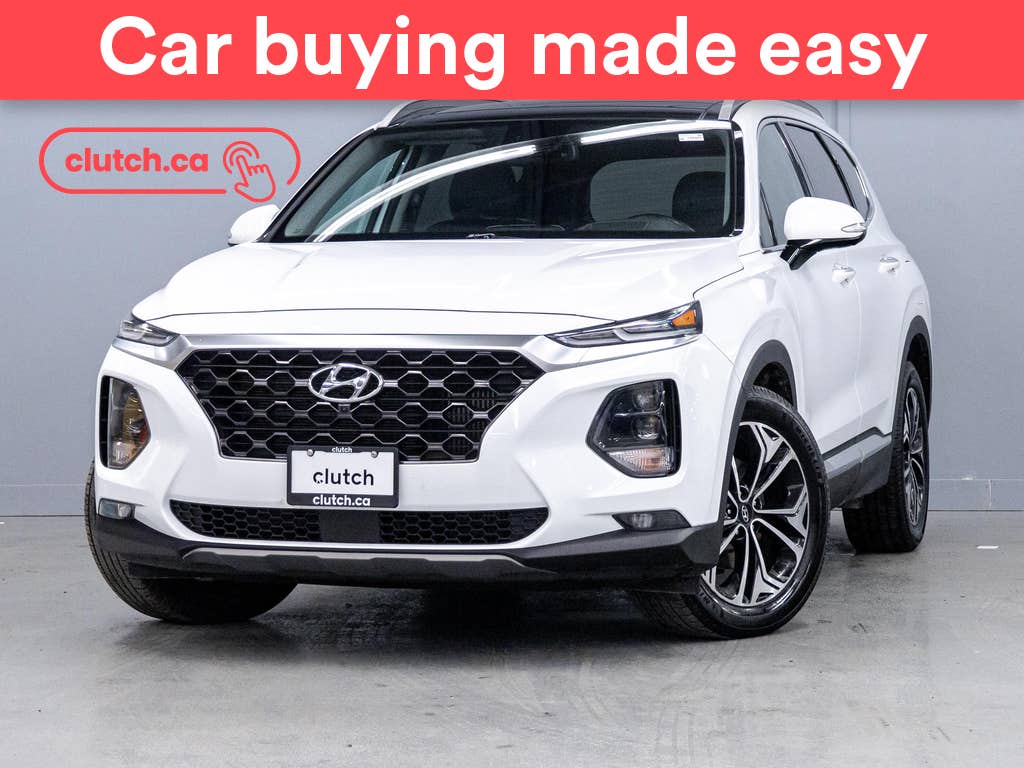 White 2019 Hyundai Santa Fe SUV / Crossover All-Wheel Drive Automatic