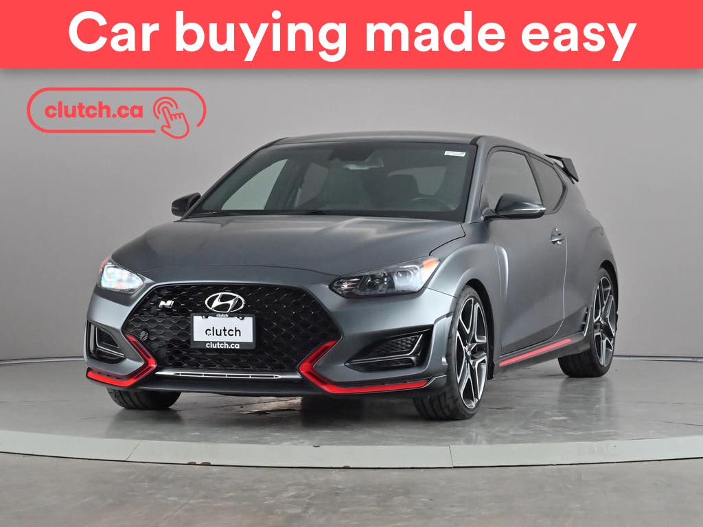 Black 2021 Hyundai Veloster N Coupe Front-Wheel Drive Manual