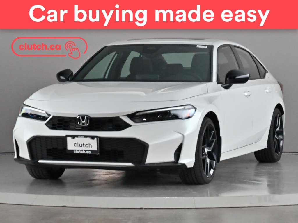 White 2026 Honda Civic Hybrid Sedan Front-Wheel Drive Automatic