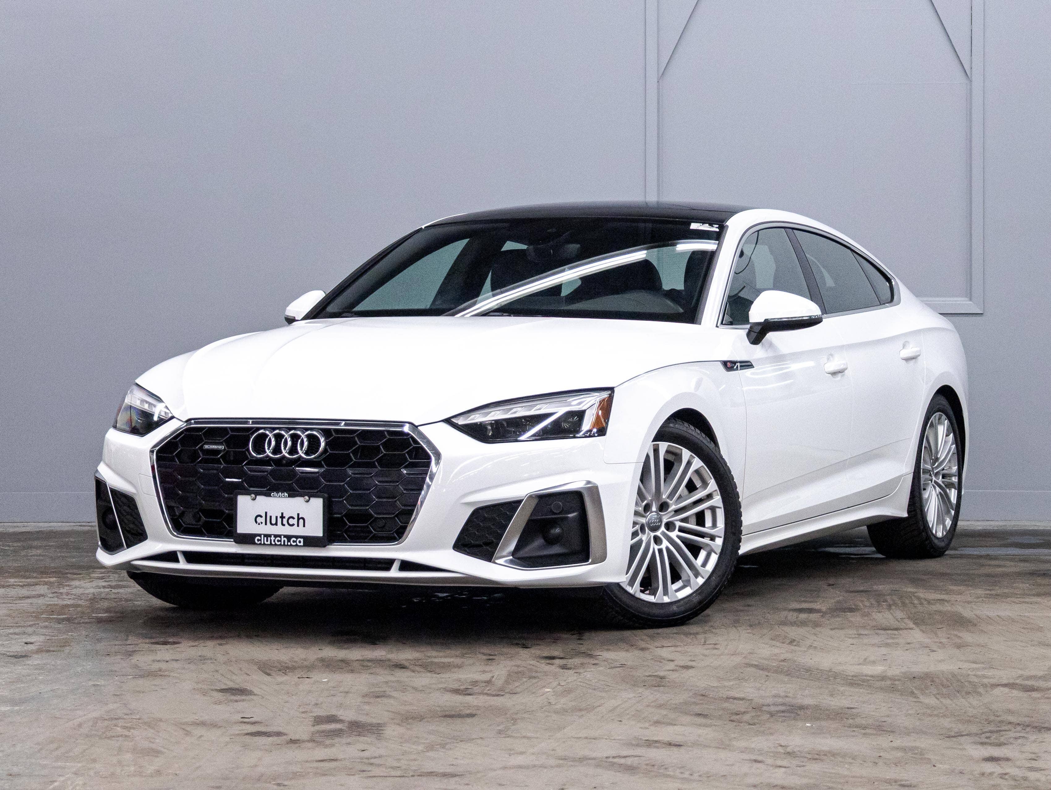 White 2022 Audi A5 Sportback Sedan  Automatic