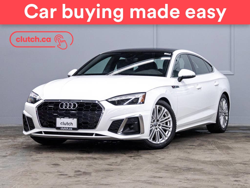 White 2022 Audi A5 Sportback Sedan Automatic