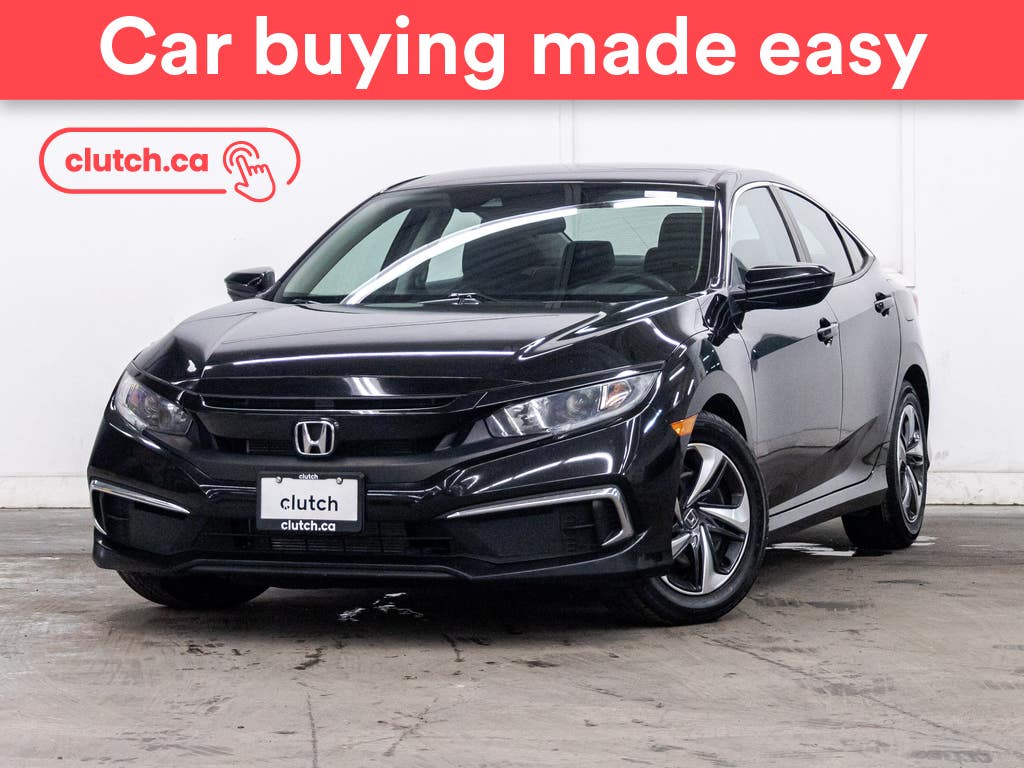 Black 2020 Honda Civic Sedan Front-Wheel Drive Automatic