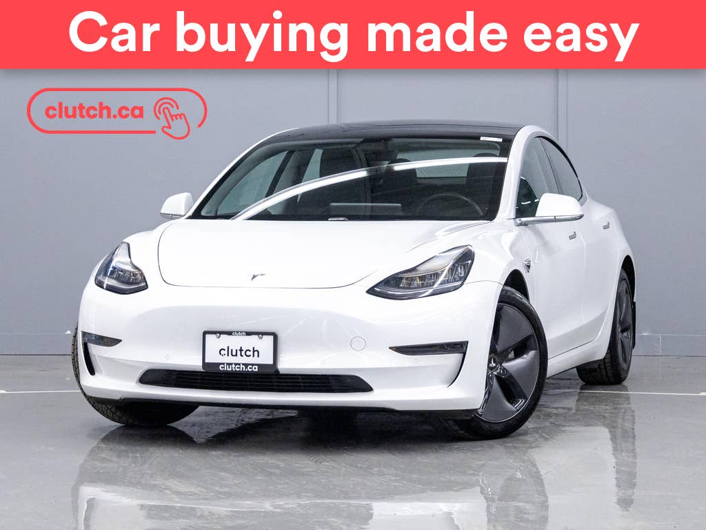 White 2020 Tesla Model 3 Sedan Rear-Wheel Drive Automatic