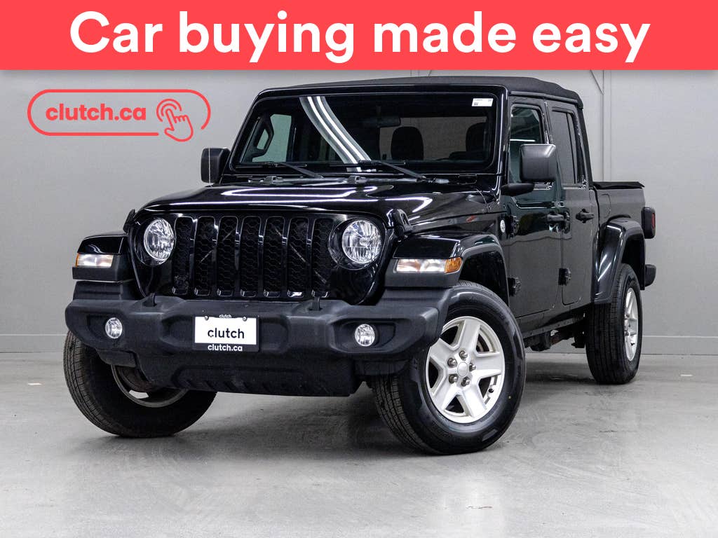 Black 2021 Jeep Gladiator Pickup Truck Four-Wheel Drive Manual