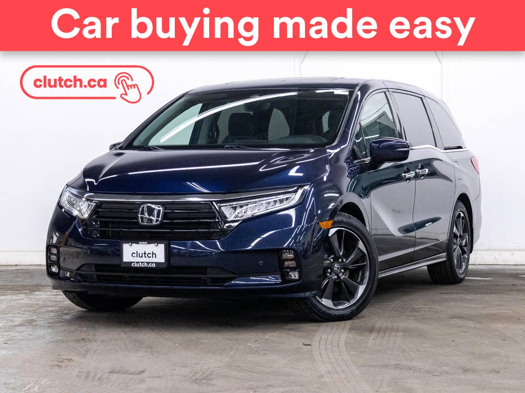 Blue 2022 Honda Odyssey Touring FWD Minivan Front-Wheel Drive Automatic