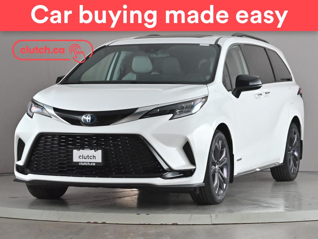 White 2021 Toyota Sienna Minivan Front-Wheel Drive Automatic