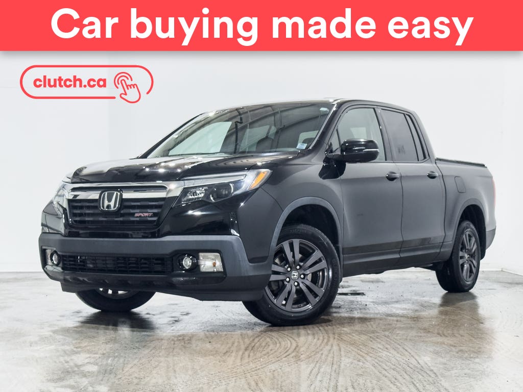 Black 2019 Honda Ridgeline Pickup Truck All-Wheel Drive Automatic