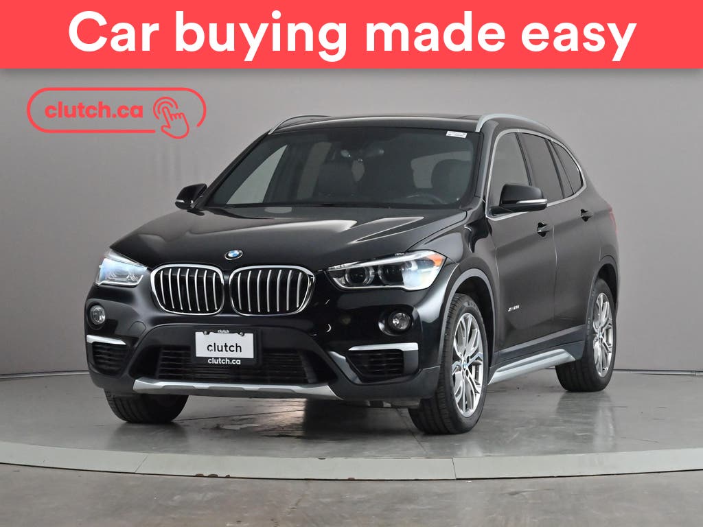 Black 2018 BMW X1 SUV / Crossover All-Wheel Drive Automatic