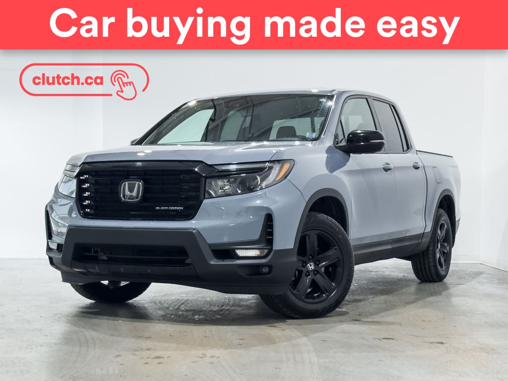 Gray 2022 Honda Ridgeline Black Edition AWD Pickup Truck All-Wheel Drive Automatic