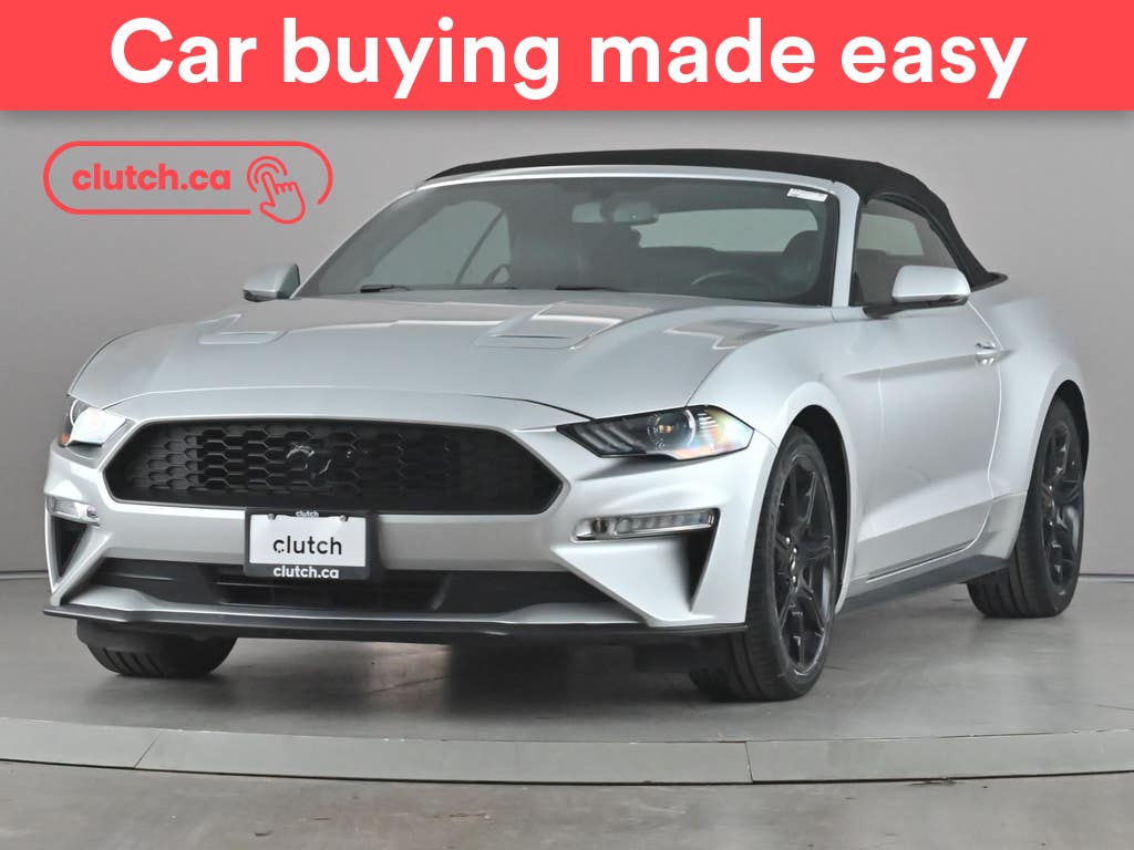 Silver 2019 Ford Mustang EcoBoost Premium Convertible RWD Convertible Rear-Wheel Drive Automatic