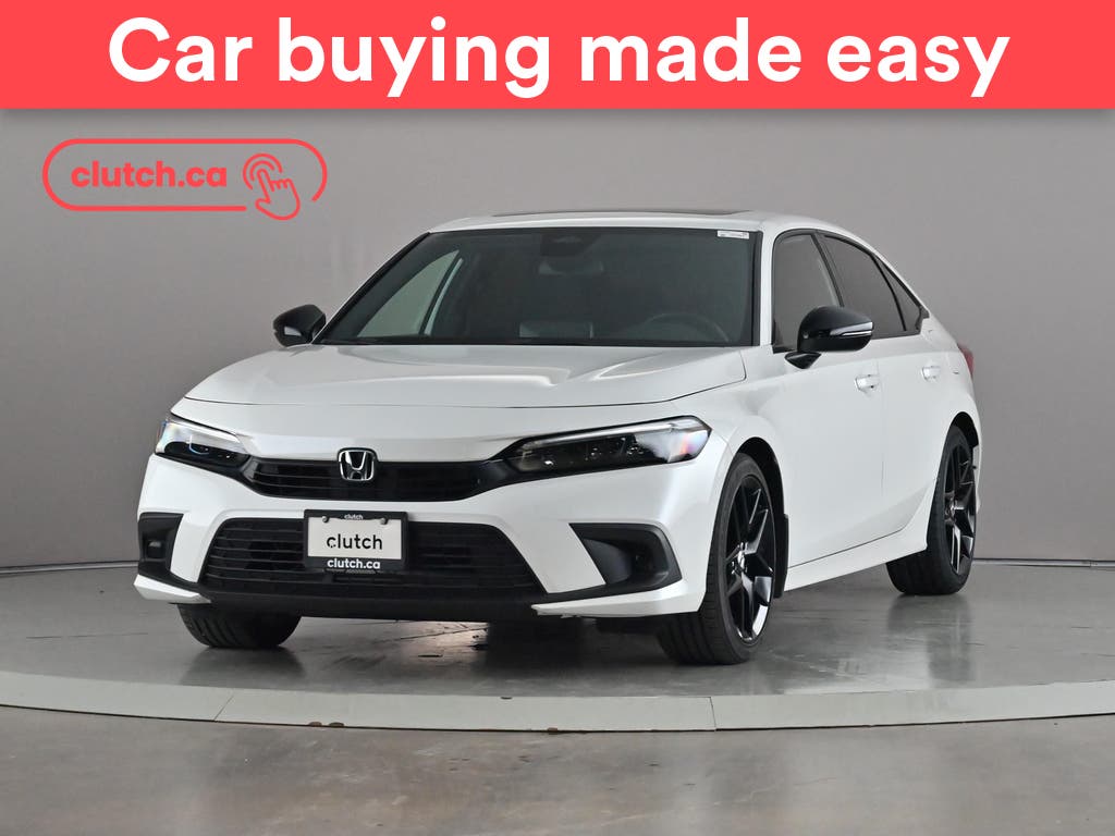 White 2024 Honda Civic Sedan Front-Wheel Drive Automatic