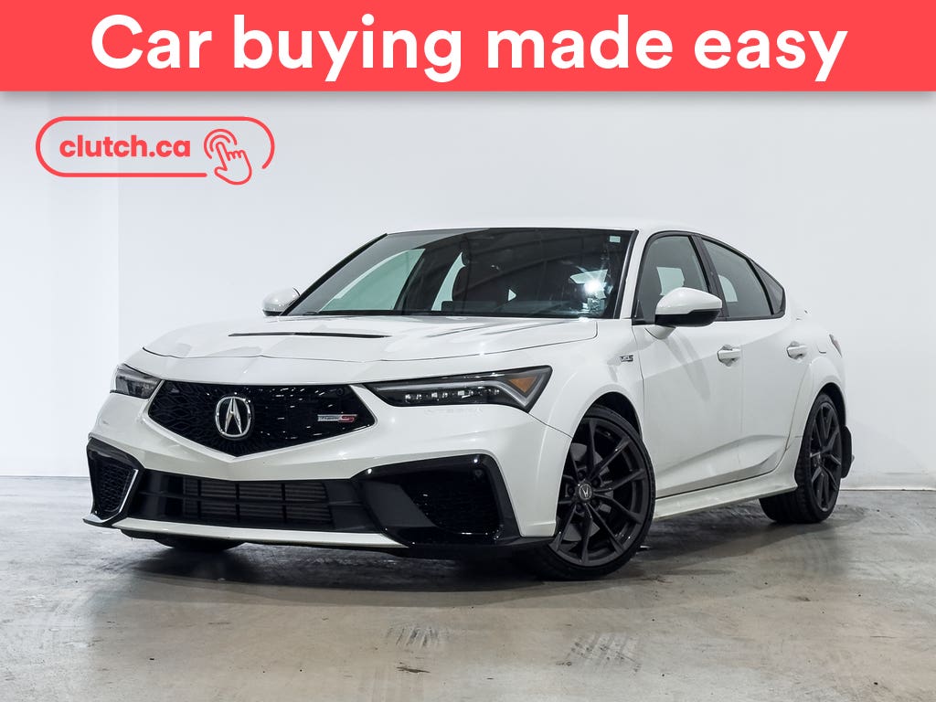 White 2024 Acura Integra Sedan Front-Wheel Drive Manual