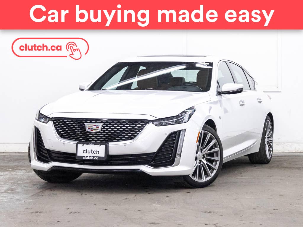 White 2020 Cadillac CT5 Premium Luxury Sedan AWD Sedan All-Wheel Drive Automatic