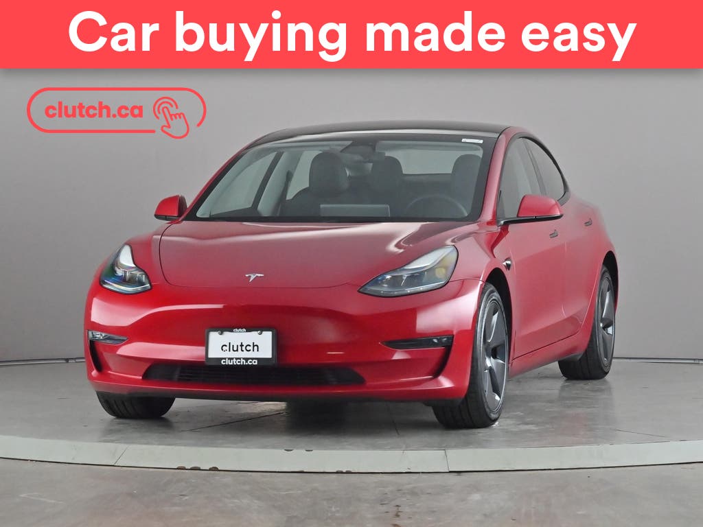 Red 2023 Tesla Model 3 Sedan All-Wheel Drive Automatic