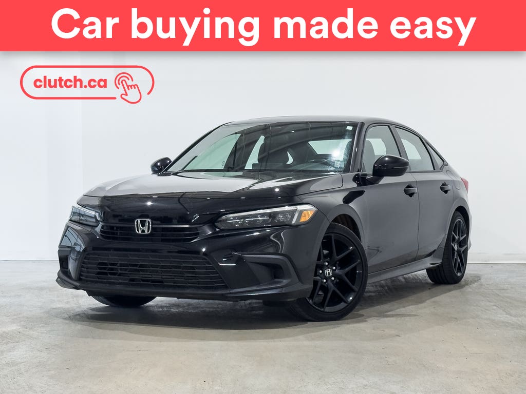 Black 2023 Honda Civic Sedan Front-Wheel Drive Automatic