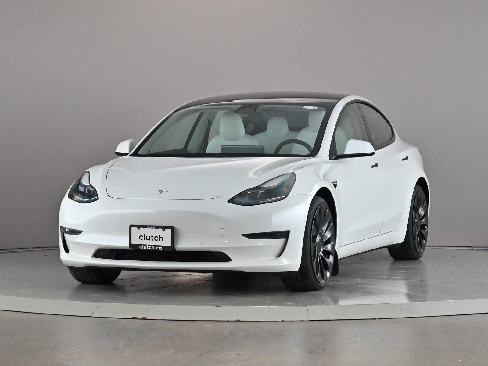 White 2021 Tesla Model 3 Sedan All-Wheel Drive Automatic