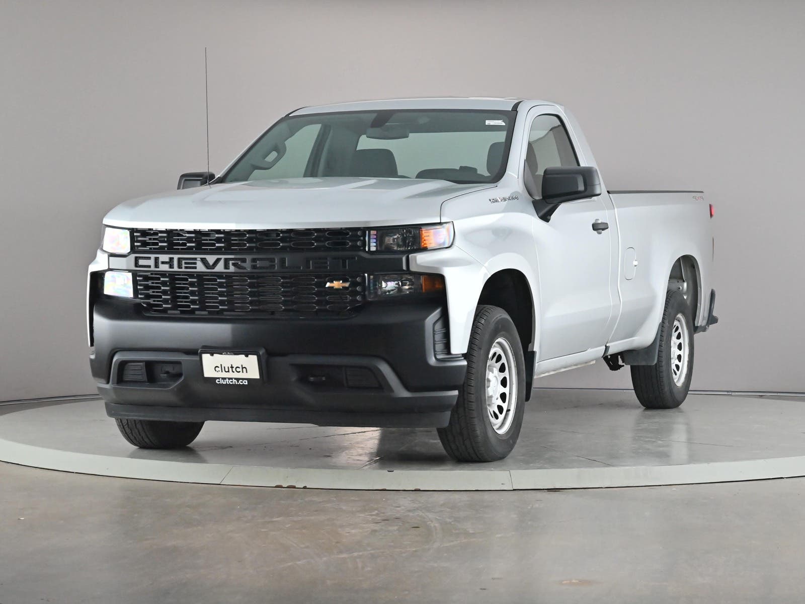Gray 2021 Chevrolet Silverado 1500 Pickup Truck Four-Wheel Drive Automatic