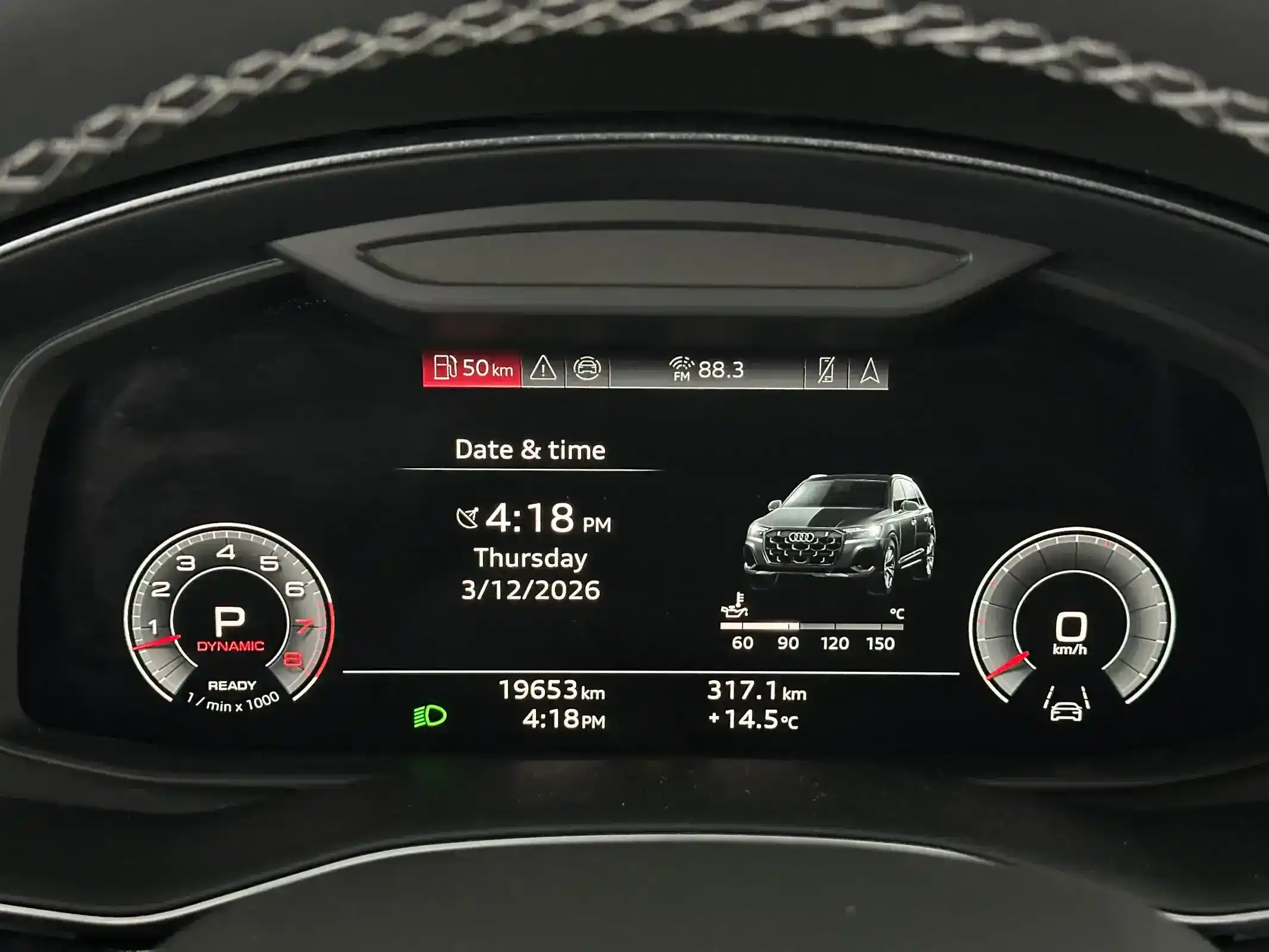 2025 Audi Q7 — instrument cluster