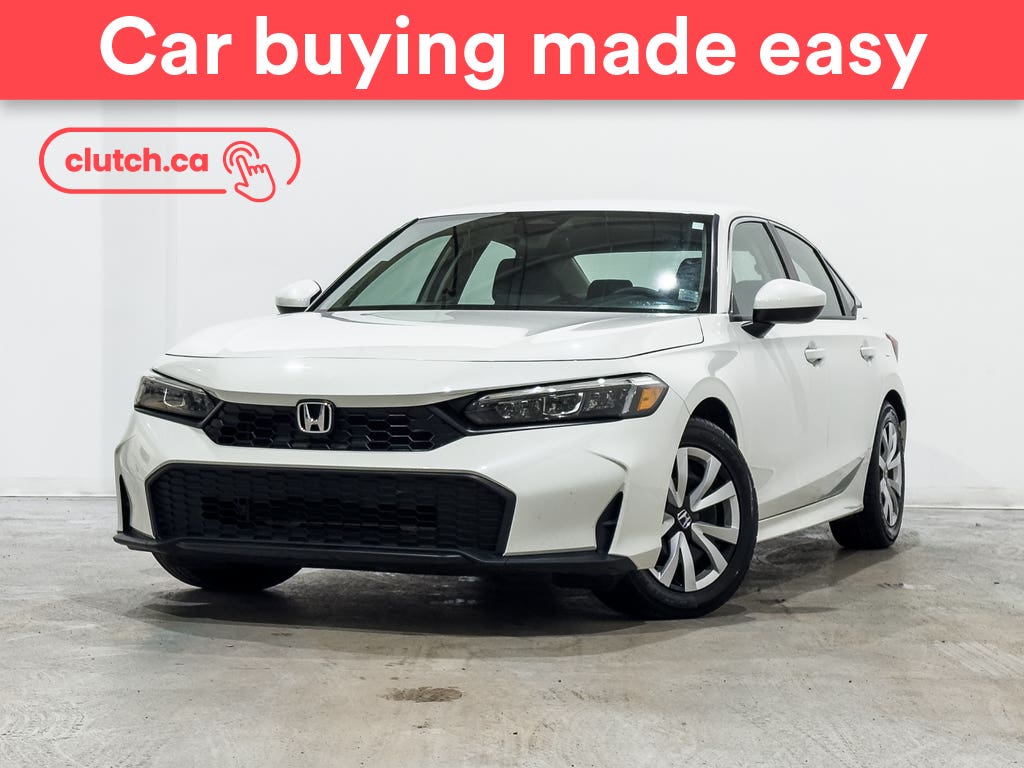 White 2025 Honda Civic Sedan Front-Wheel Drive Automatic