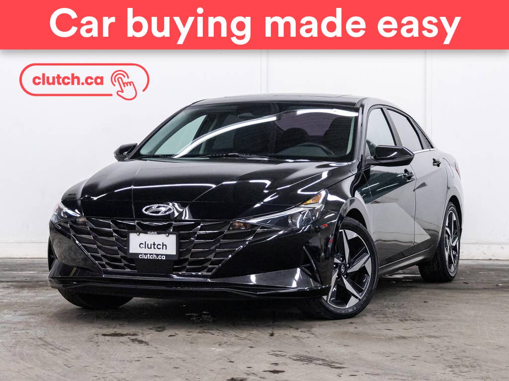 Black 2023 Hyundai Elantra Hybrid Luxury FWD Sedan Automatic
