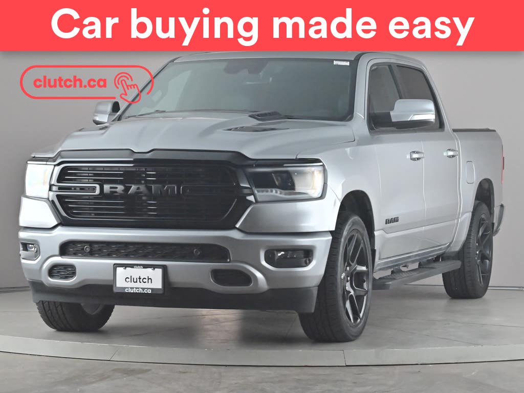 Silver 2022 RAM 1500 Sport Crew Cab 4WD Pickup Truck Four-Wheel Drive Automatic