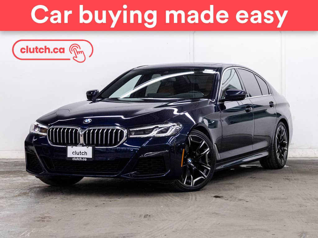 Blue 2021 BMW 5 Series Sedan All-Wheel Drive Automatic