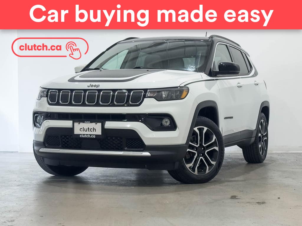 White 2022 Jeep Compass SUV / Crossover Four-Wheel Drive Automatic