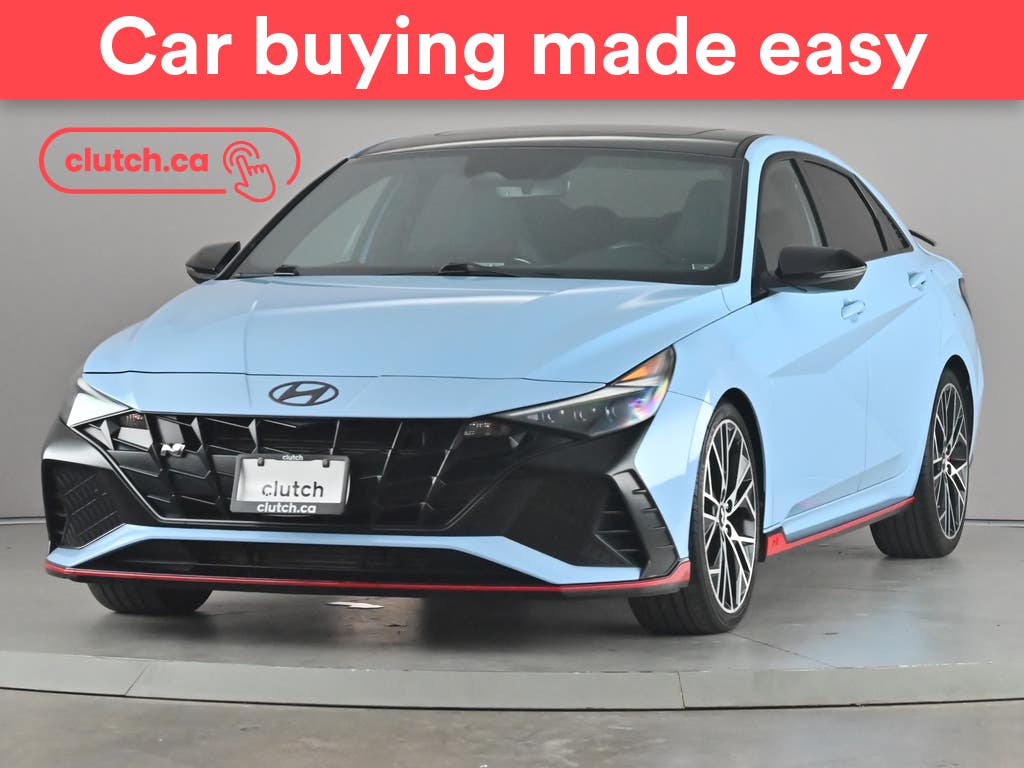 Blue 2022 Hyundai Elantra N FWD Sedan Front-Wheel Drive Automatic