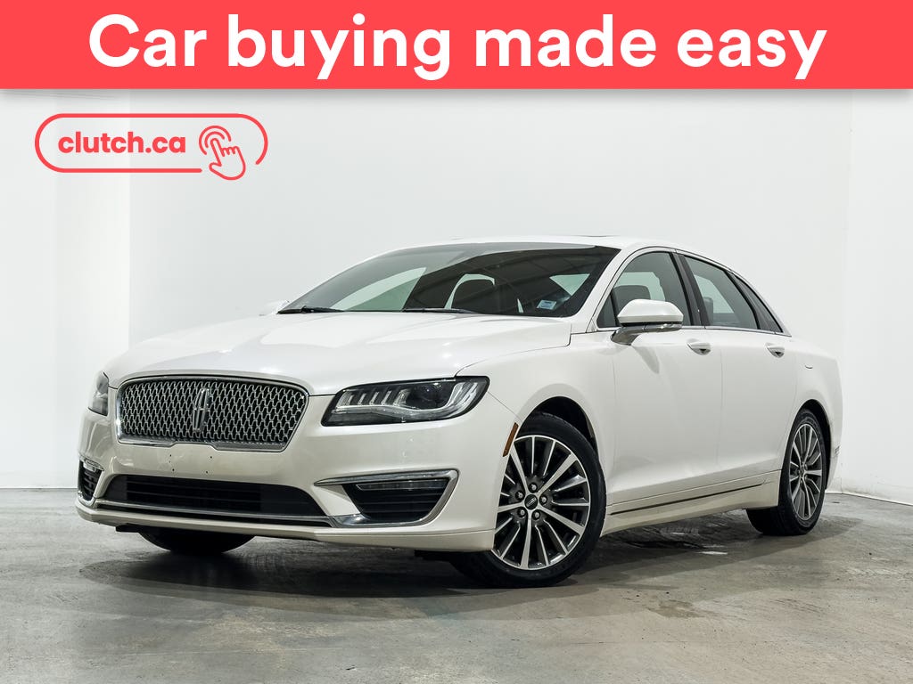 White 2018 Lincoln MKZ Sedan All-Wheel Drive Automatic