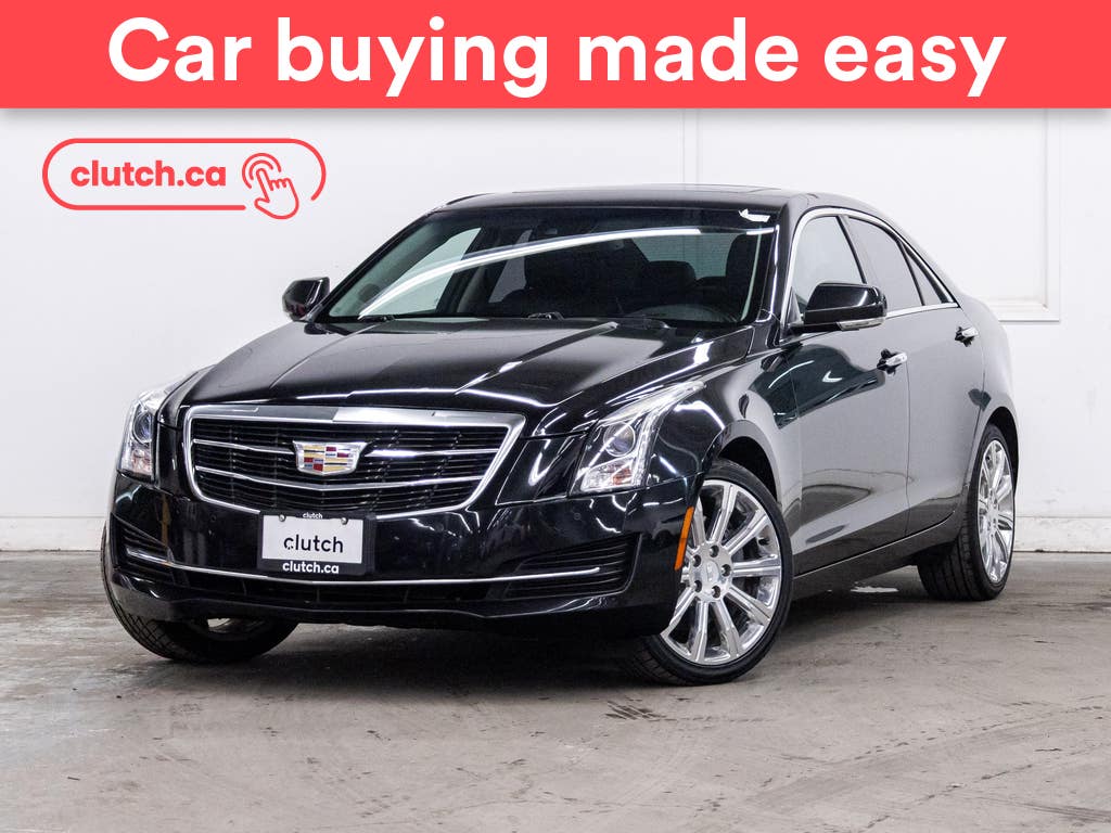 Black 2018 Cadillac ATS 2.0T Luxury AWD Sedan All-Wheel Drive Automatic