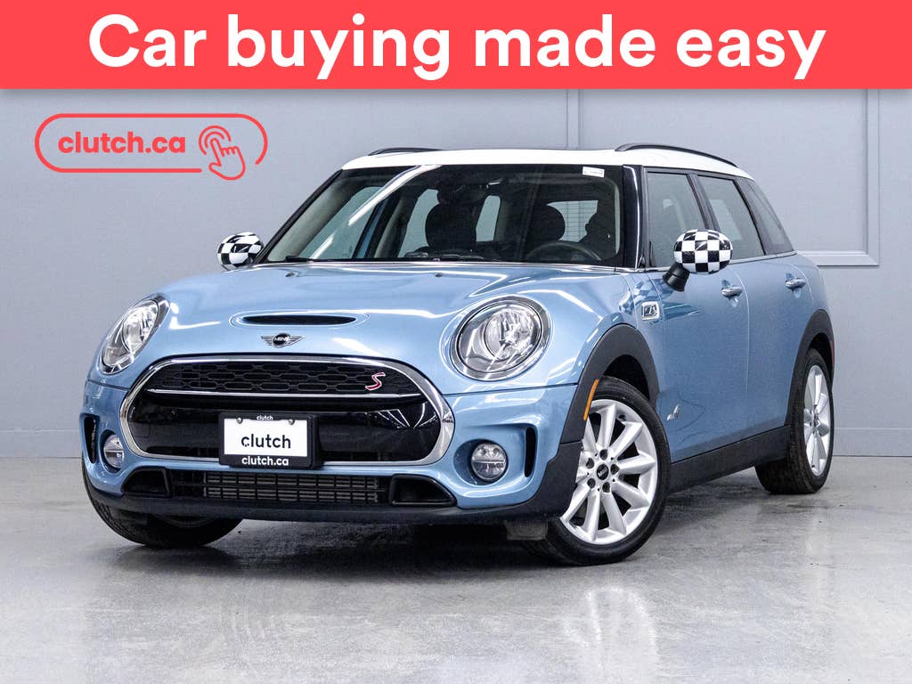 Blue 2017 MINI Cooper Clubman Wagon All-Wheel Drive Automatic