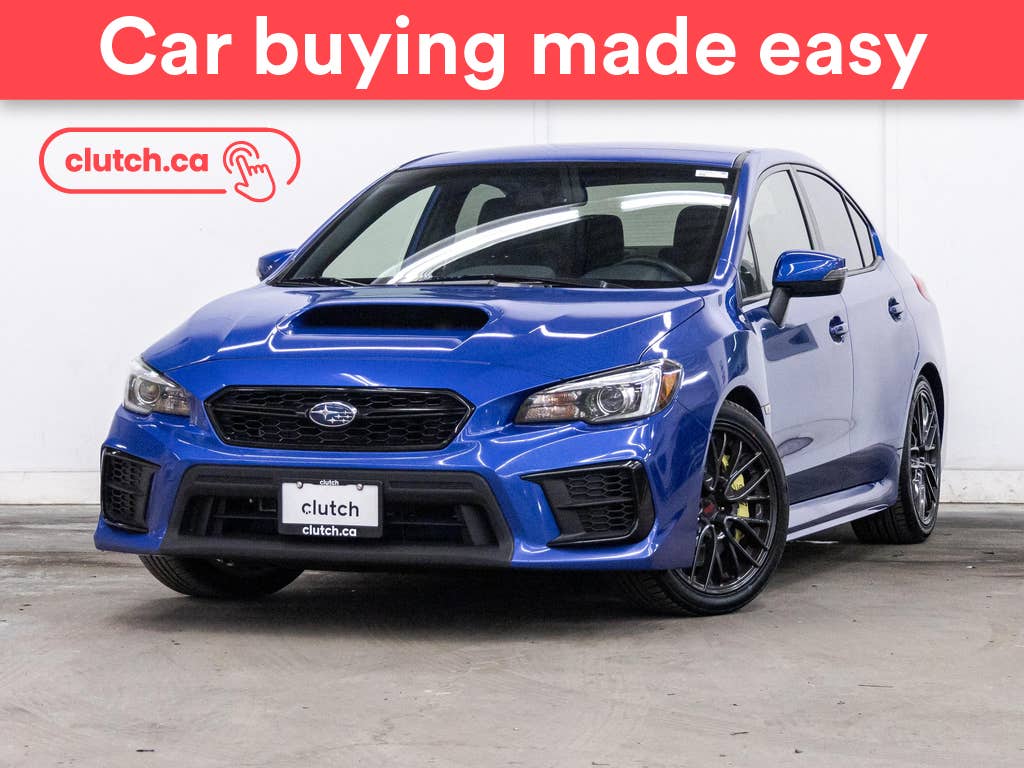 Blue 2021 Subaru WRX STI AWD Sedan All-Wheel Drive Manual