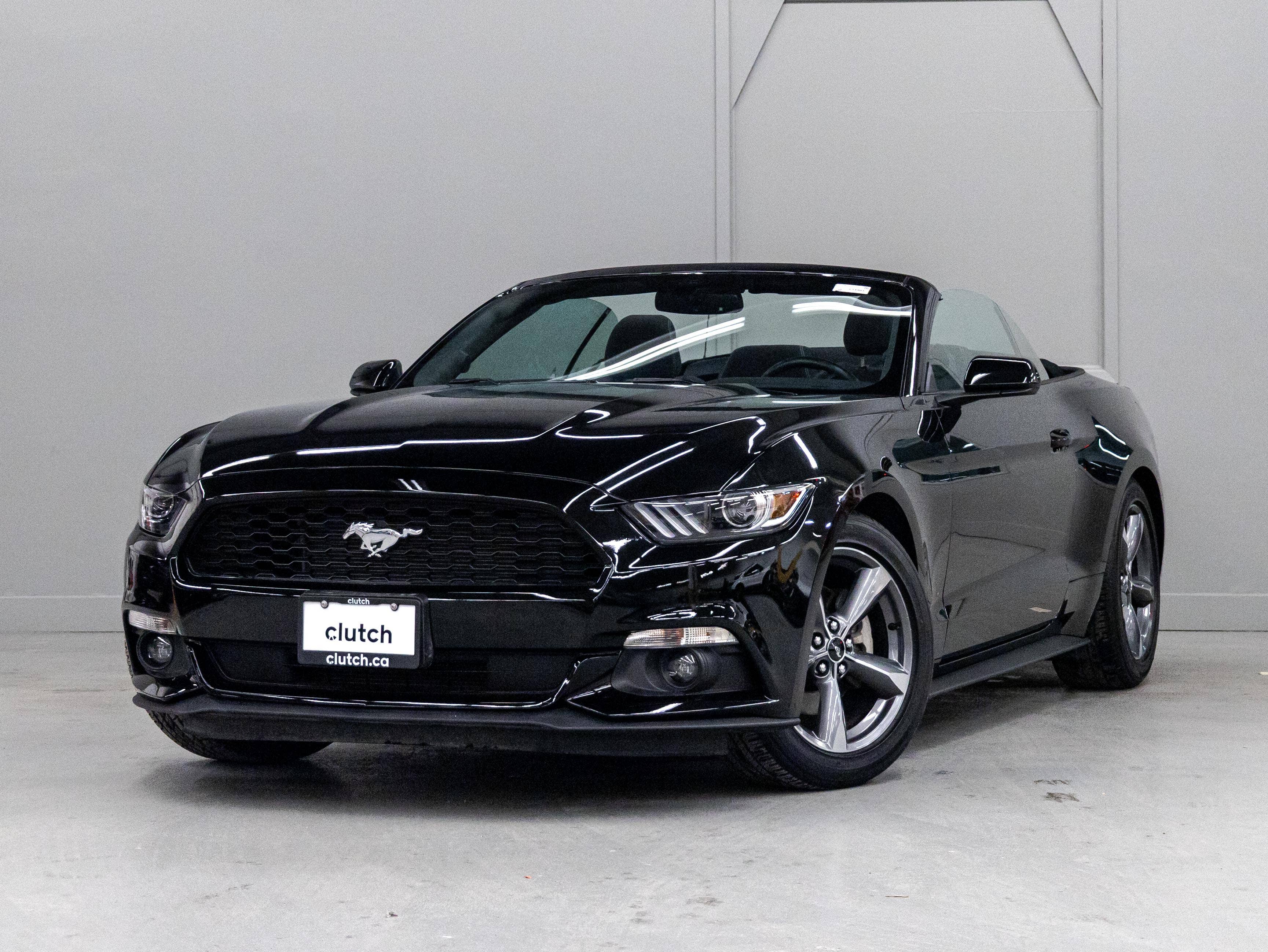 Black 2017 Ford Mustang Convertible Rear-Wheel Drive Automatic