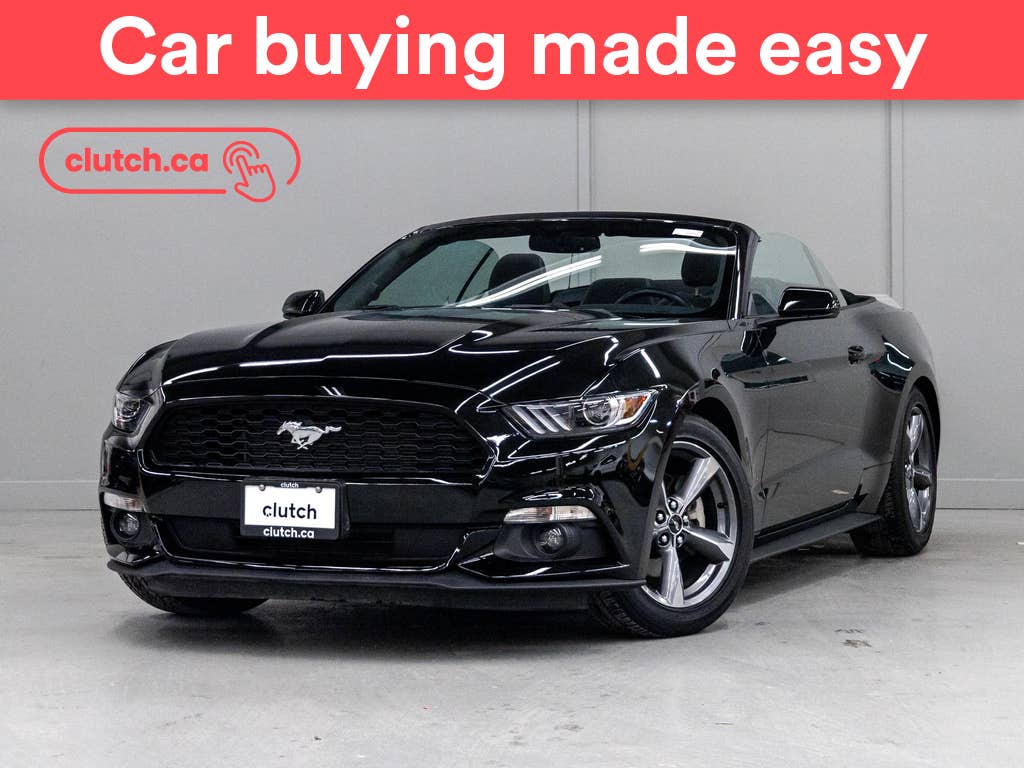 Black 2017 Ford Mustang Convertible Rear-Wheel Drive Automatic