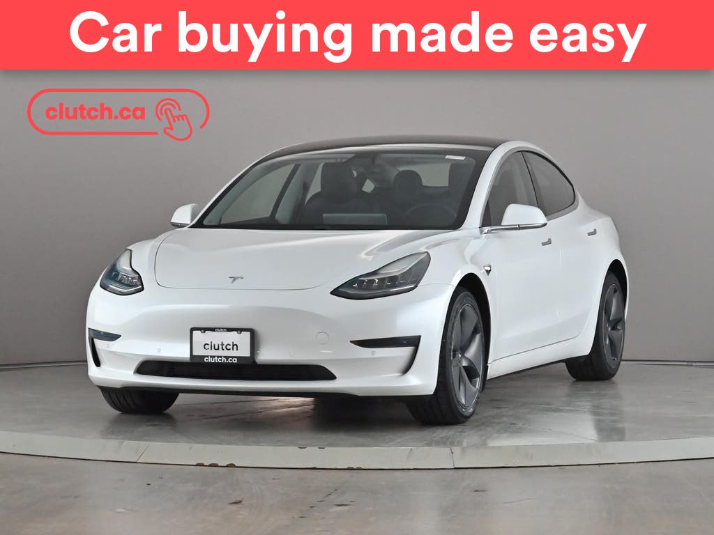 White 2020 Tesla Model 3 Sedan Rear-Wheel Drive Automatic