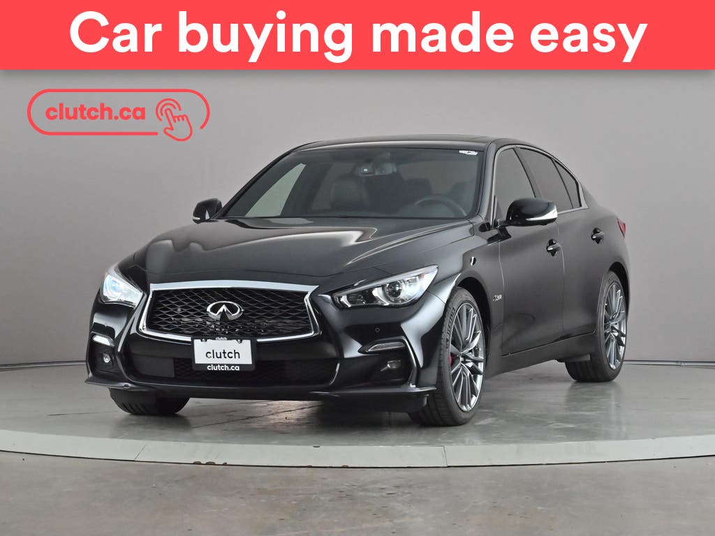 Black 2018 INFINITI Q50 Sedan All-Wheel Drive Automatic