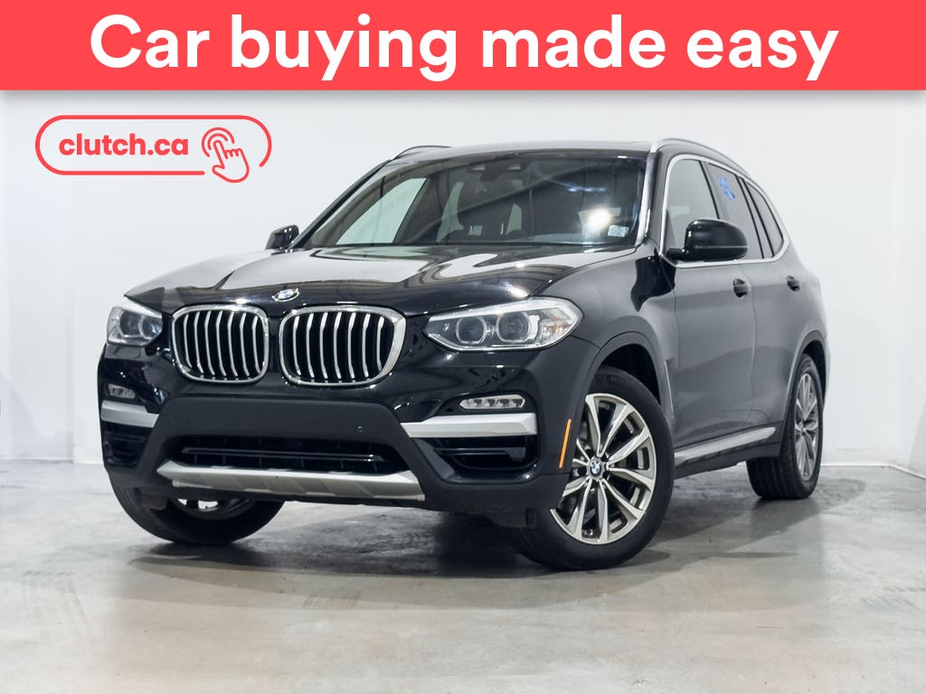 Black 2018 BMW X3 xDrive30i AWD SUV / Crossover All-Wheel Drive Automatic
