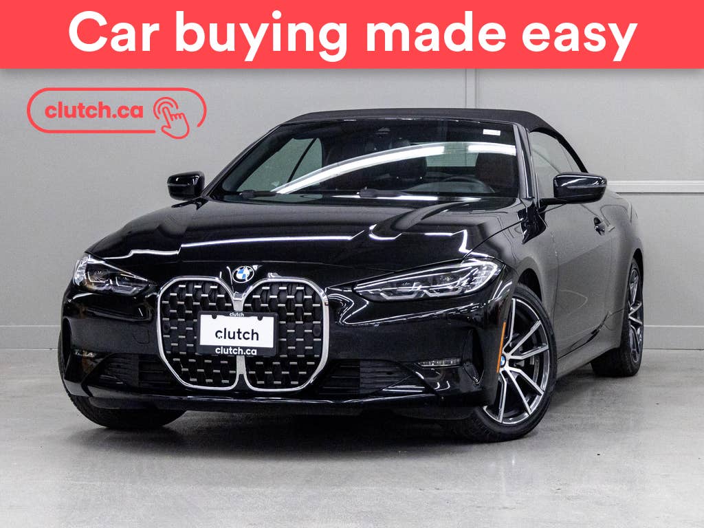 Black 2022 BMW 4 Series Convertible All-Wheel Drive Automatic