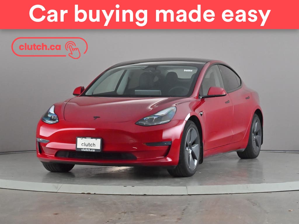 Red 2023 Tesla Model 3 Sedan All-Wheel Drive Automatic
