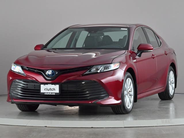 Red 2020 Toyota Camry Hybrid