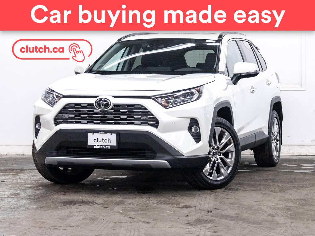 White 2019 Toyota RAV4 Limited AWD SUV / Crossover All-Wheel Drive Automatic