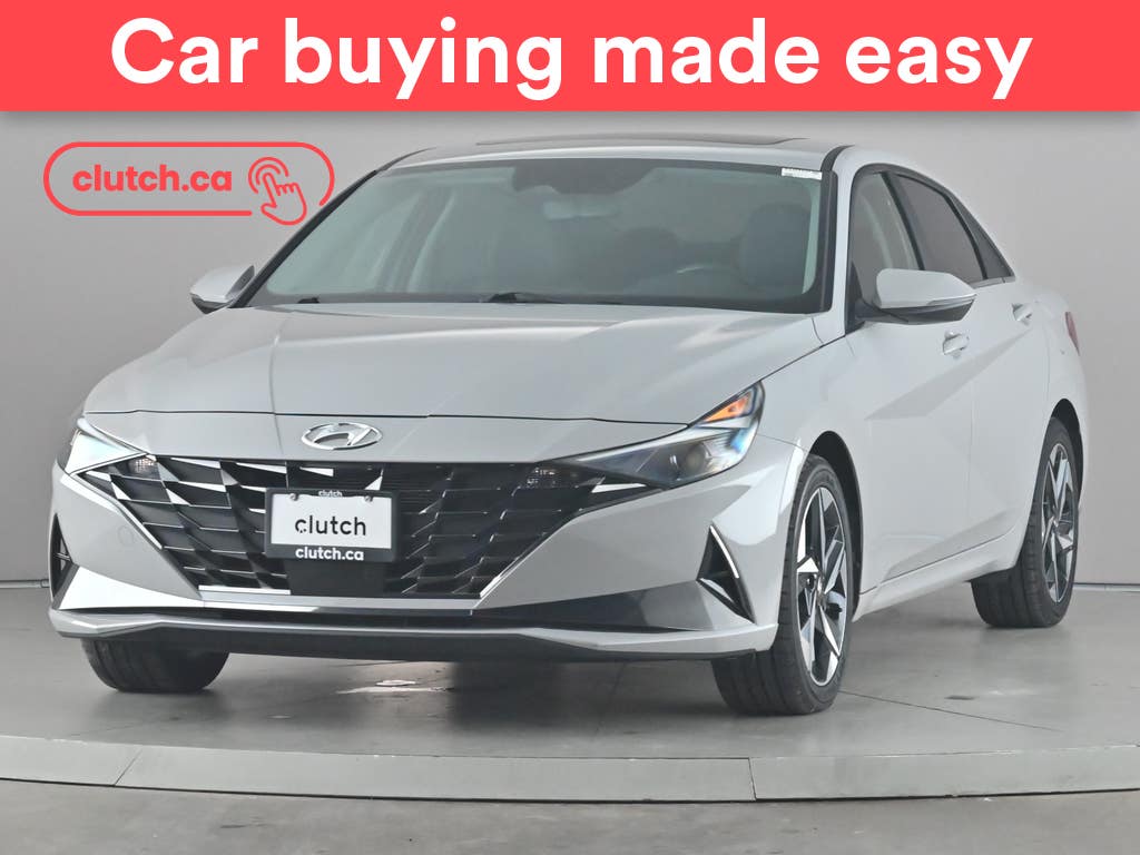 Gray 2023 Hyundai Elantra Hybrid Luxury FWD Sedan Automatic