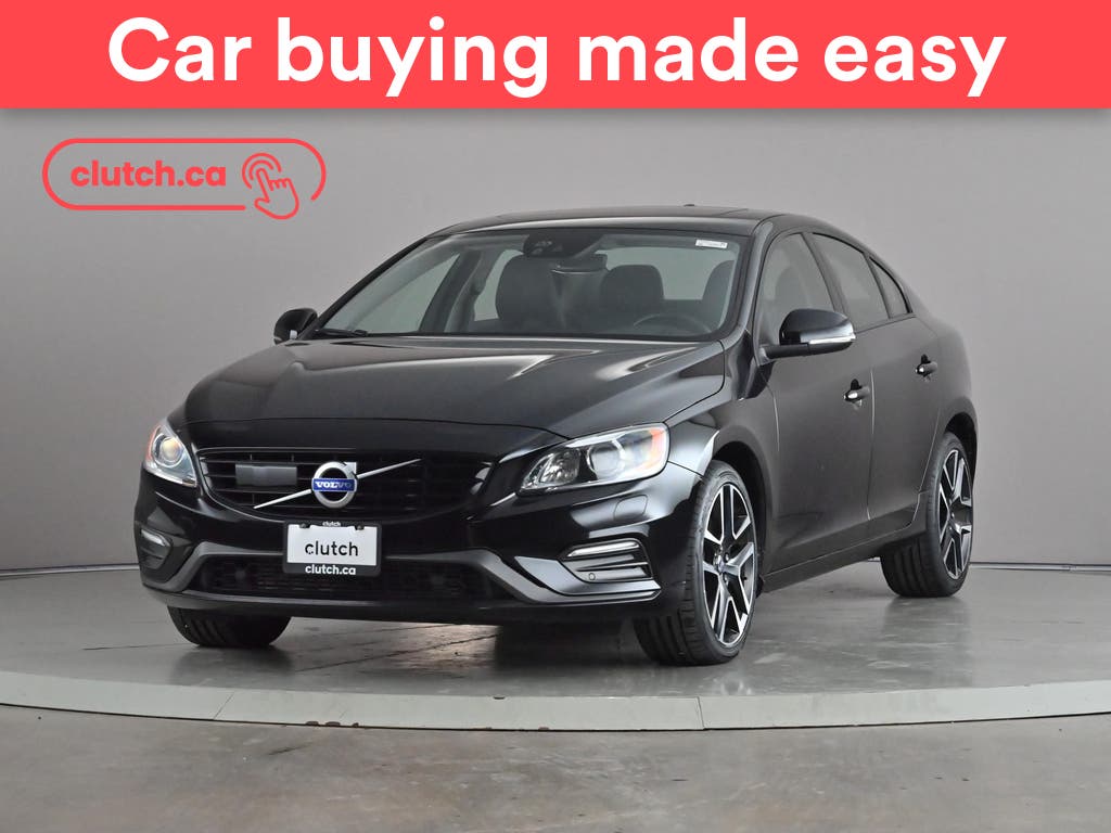 Black 2018 Volvo S60 Sedan All-Wheel Drive Automatic