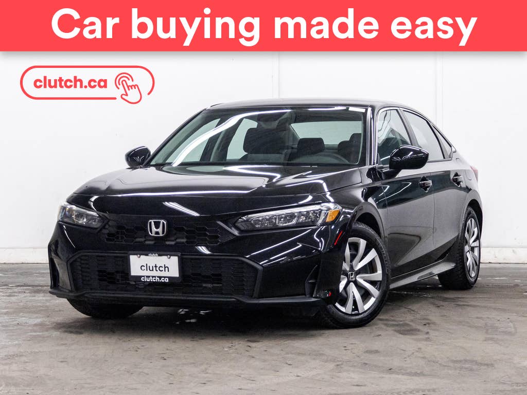 Black 2025 Honda Civic Sedan Front-Wheel Drive Automatic