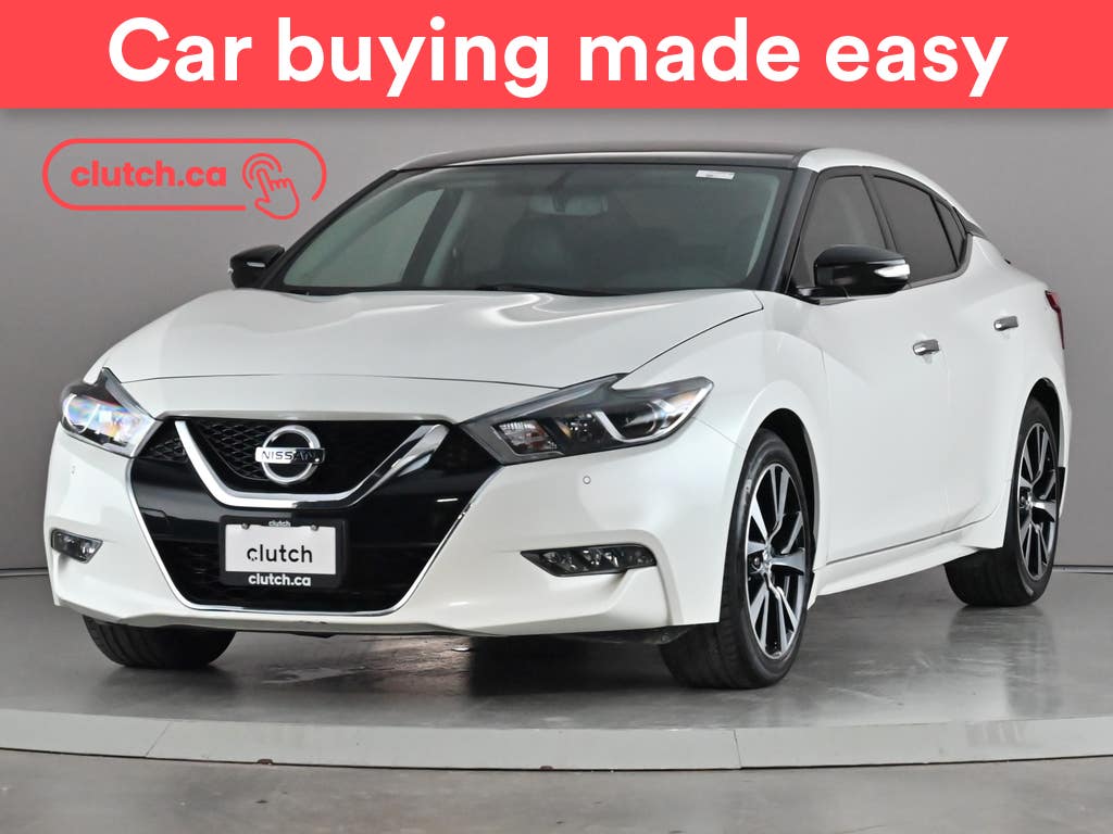 White 2018 Nissan Maxima Sedan Front-Wheel Drive Automatic