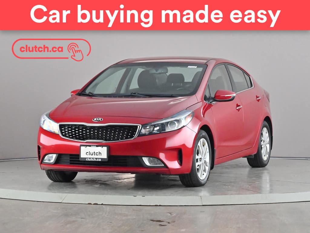 Red 2018 Kia Forte Sedan Front-Wheel Drive Automatic